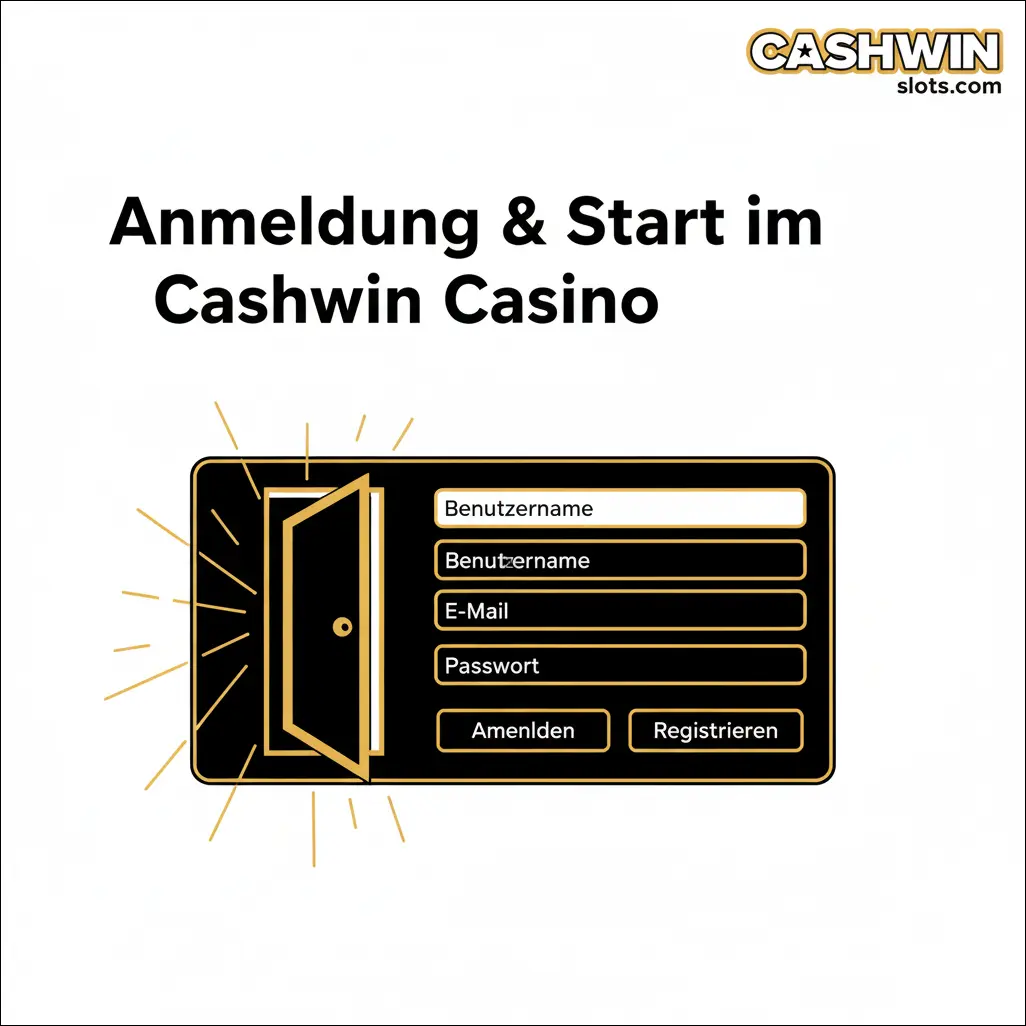 Anmeldung & Start im Cashwin Casino