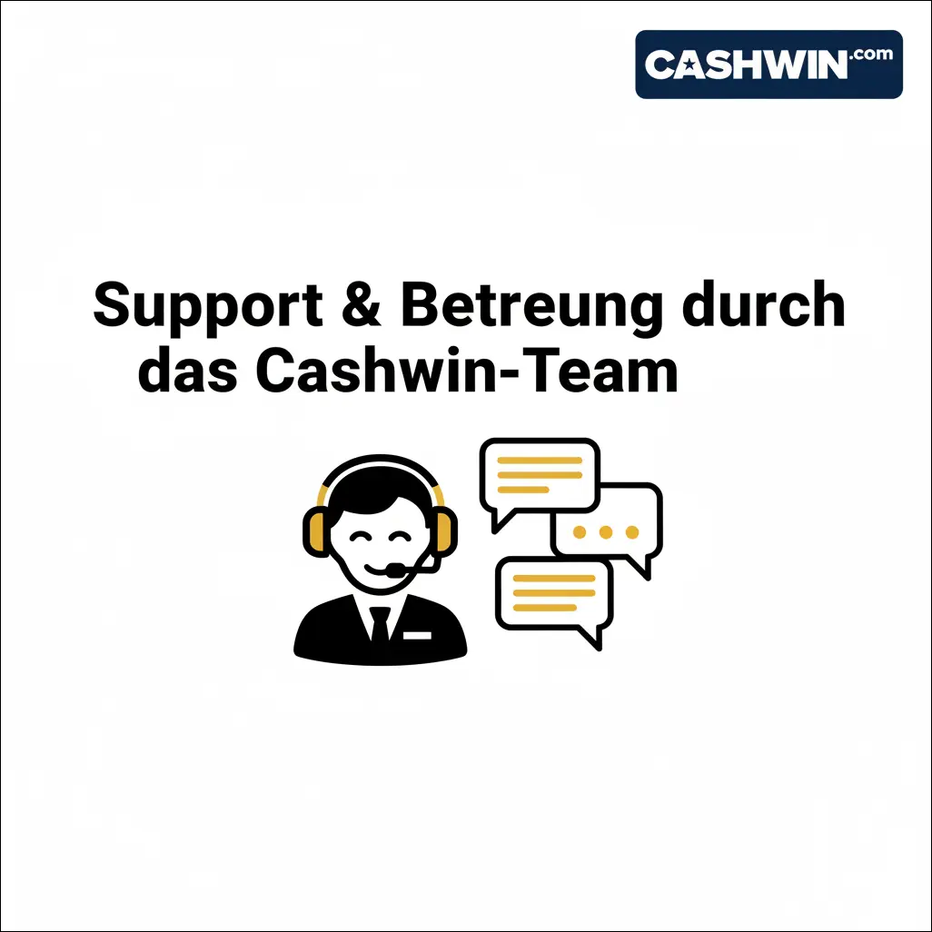 Support & Betreuung durch das Cashwin-Team