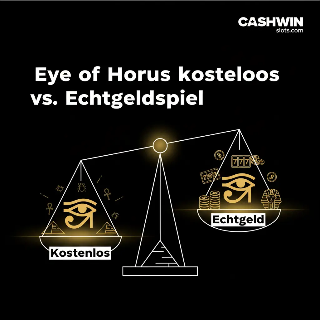 Eye of Horus kostenlos vs. Echtgeldspiel