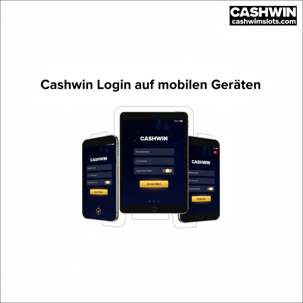 Cashwin Login auf mobilen Geräten