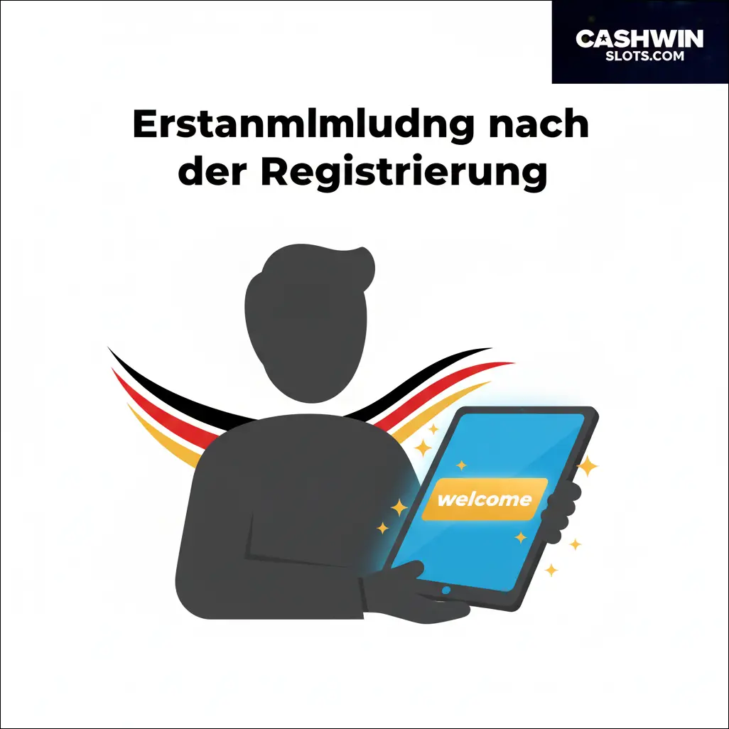 Erstanmeldung nach der Registrierung